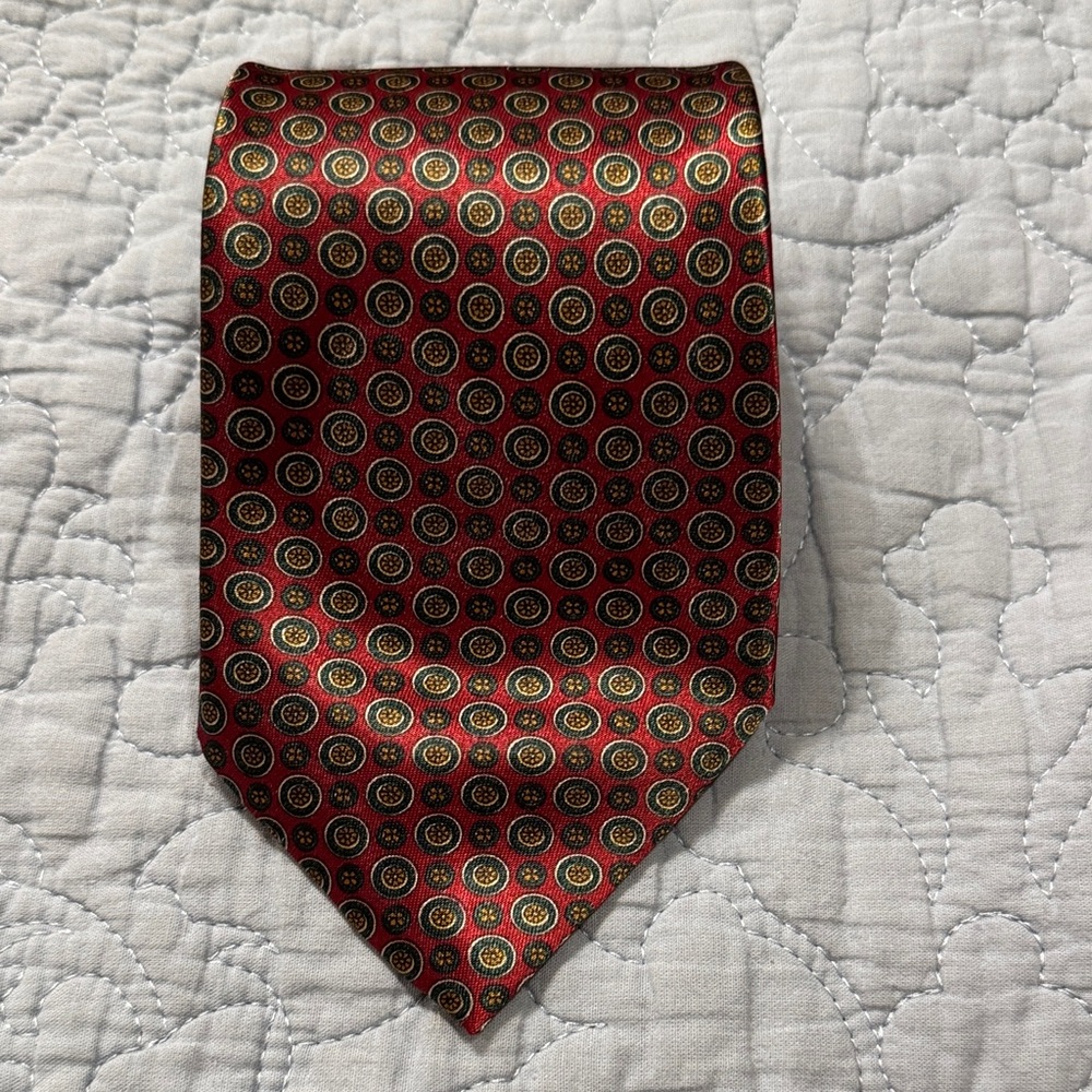 Aries Fashion Classic Burgundy Patterned Men's Tie
